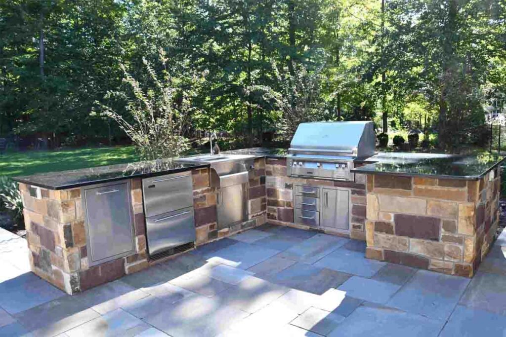 outdoor kitchen installation cost estimate in seattle backyard space