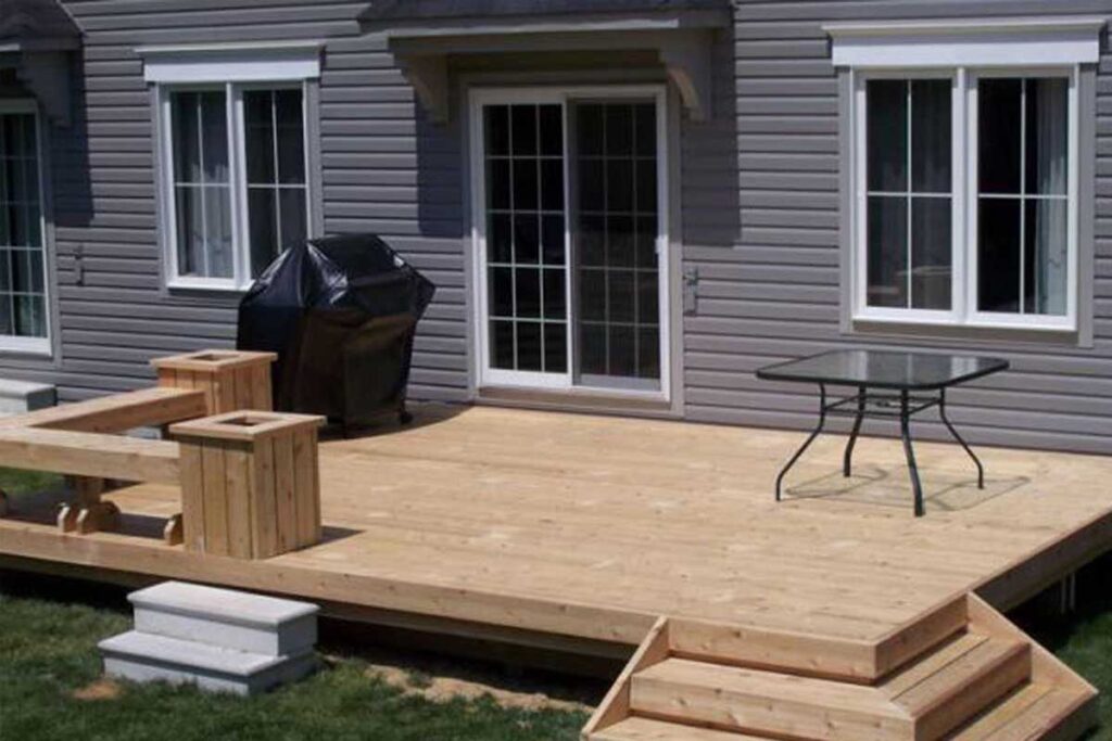 How to reduce the cost of a small backyard deck